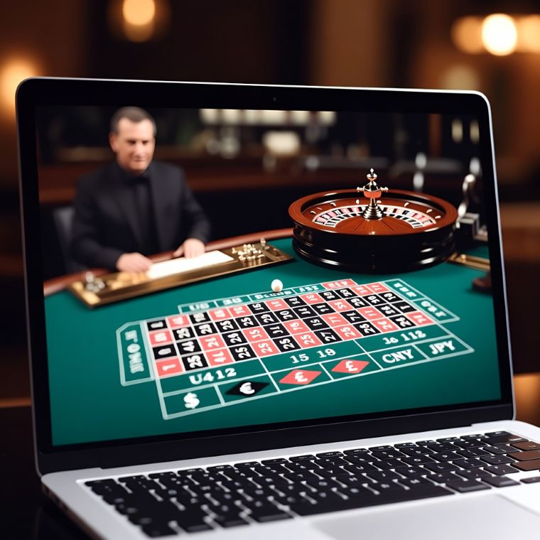 live casino on screen