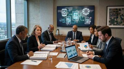 Government policy meeting with officials discussing gambling regulation